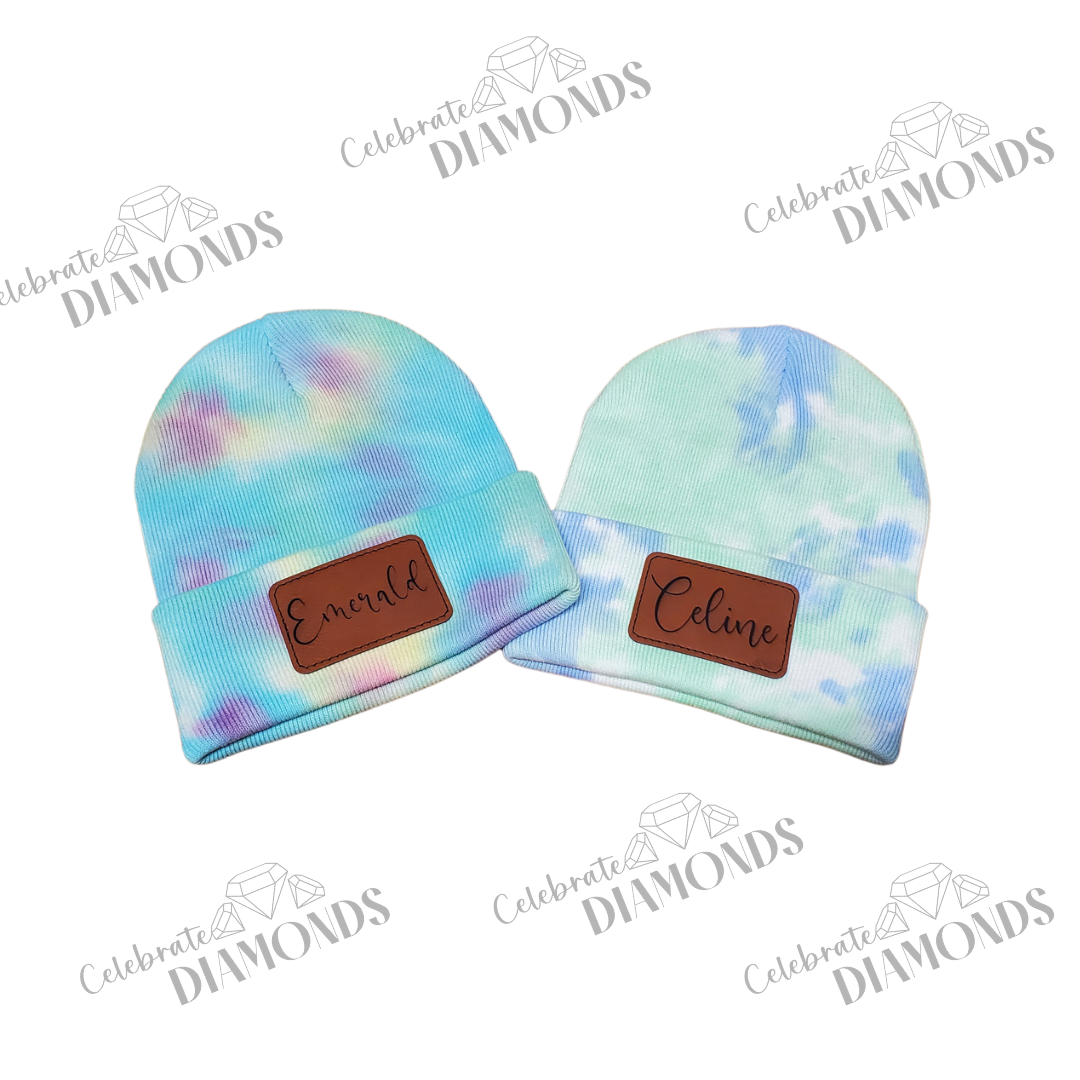 Tie Dye Beanie Personalized