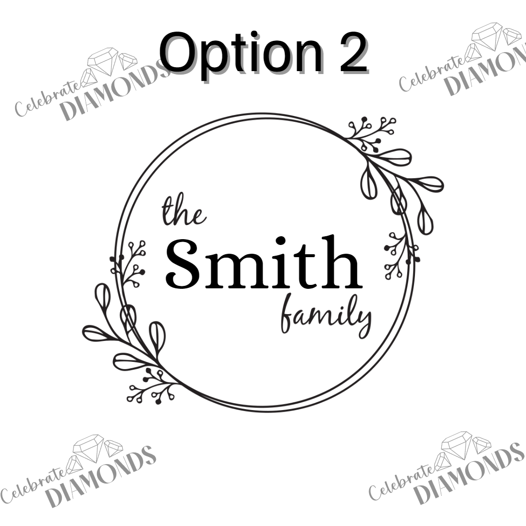 Engraved 10" Acacia Serving Board featuring Family Name