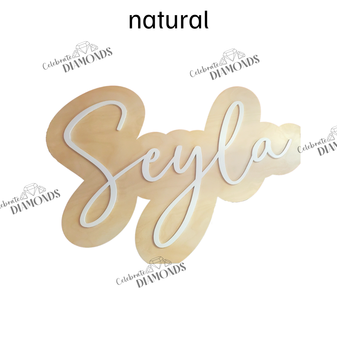 Bubble Name Sign (First Name) From $25.00