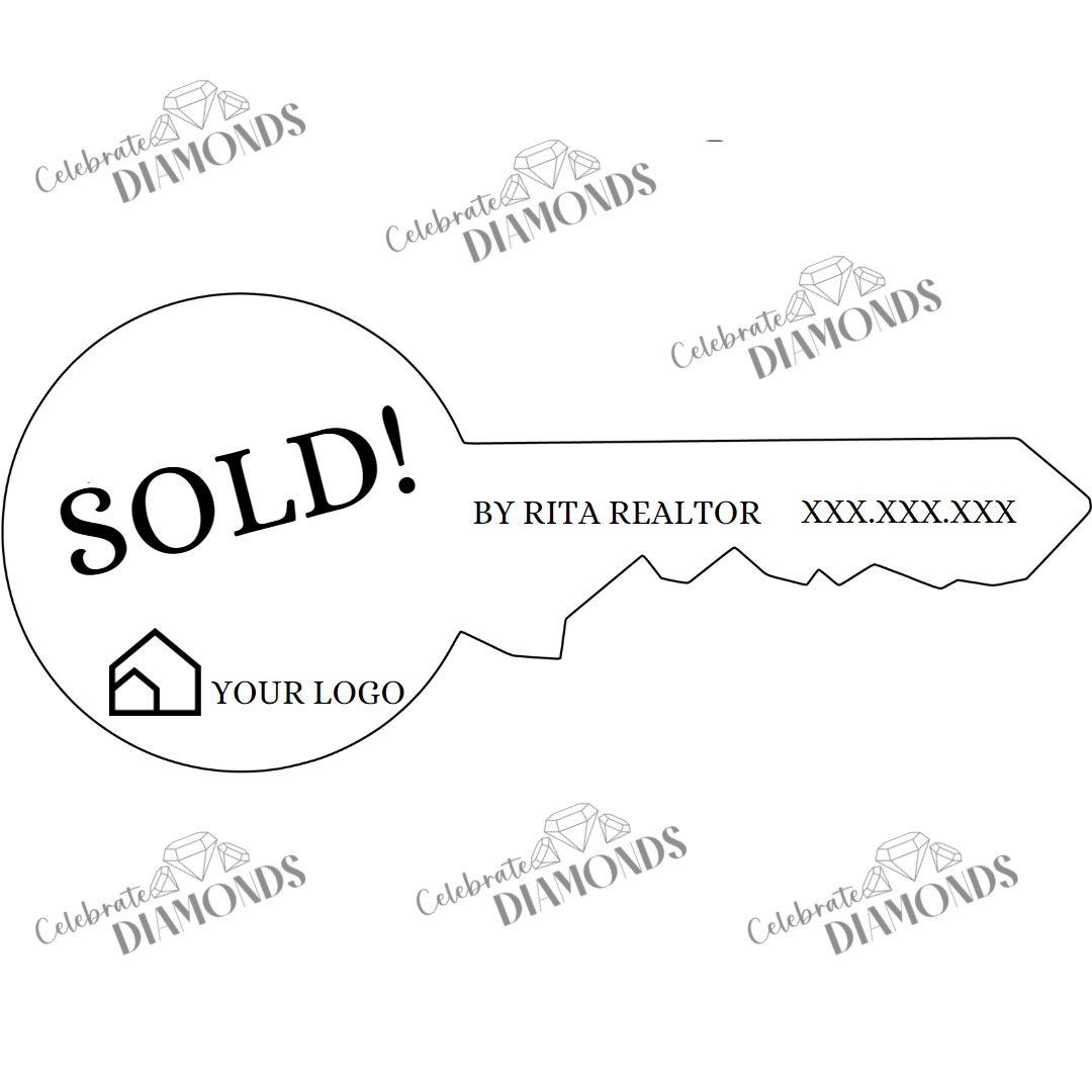 Realtor Key- Round with Company Info