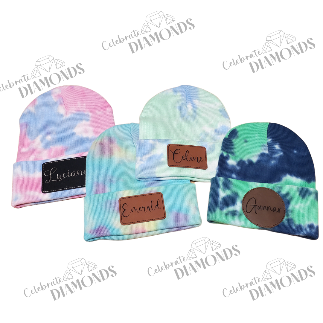 Tie Dye Beanie Personalized
